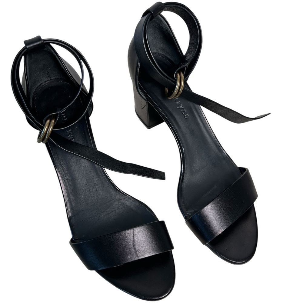 Jenni Kayne Women’s Black Open Toe Ankle Strap Sandals Shoes Size 38.5 (US 8.5)